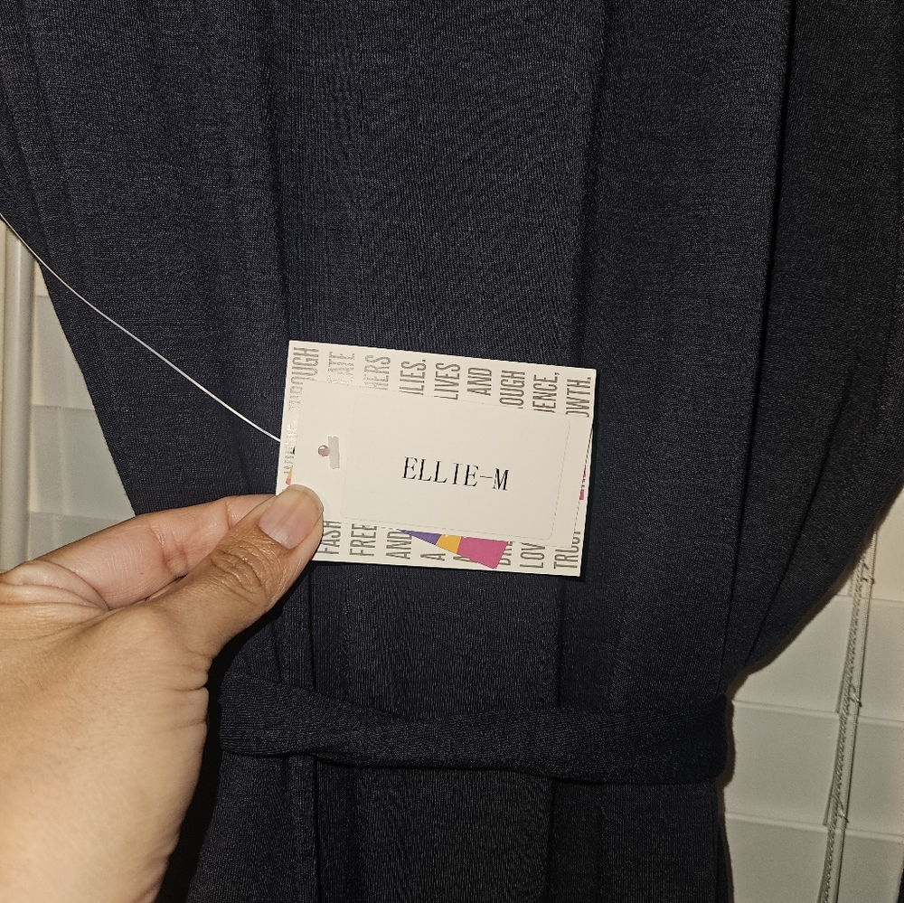 NWT LulaRoe Navy blue Ellie dress szM - Picture 5 of 8